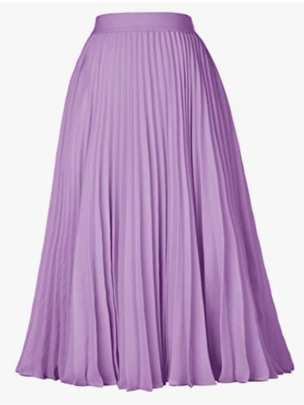 Pleated Maxi Skirt in Lavender